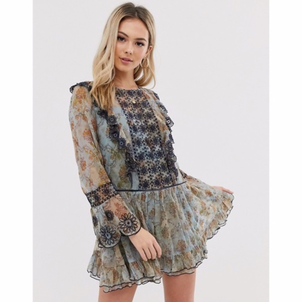 Free People Country Roads Mini Dress